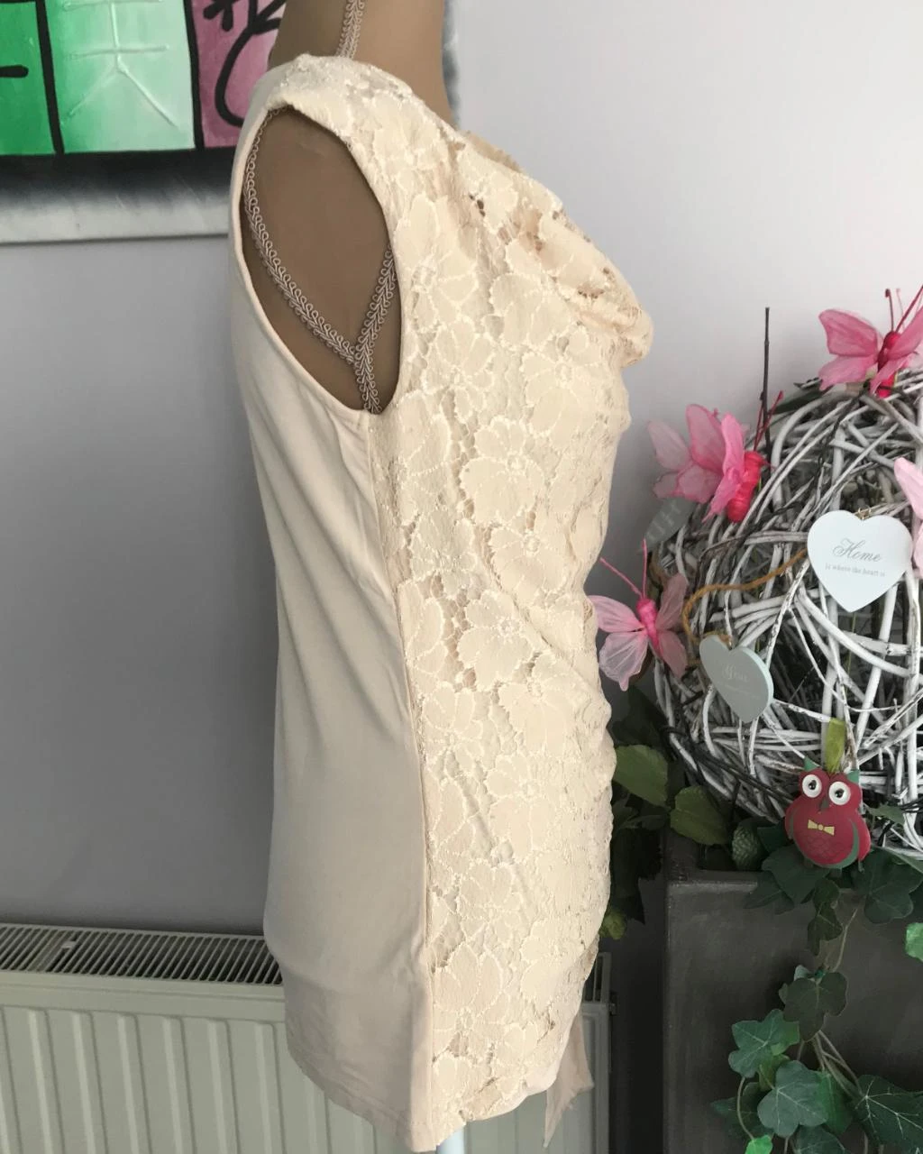 Lola & Lisa M36/38 nieuwe top met kant voorkant en strik . – photo 2